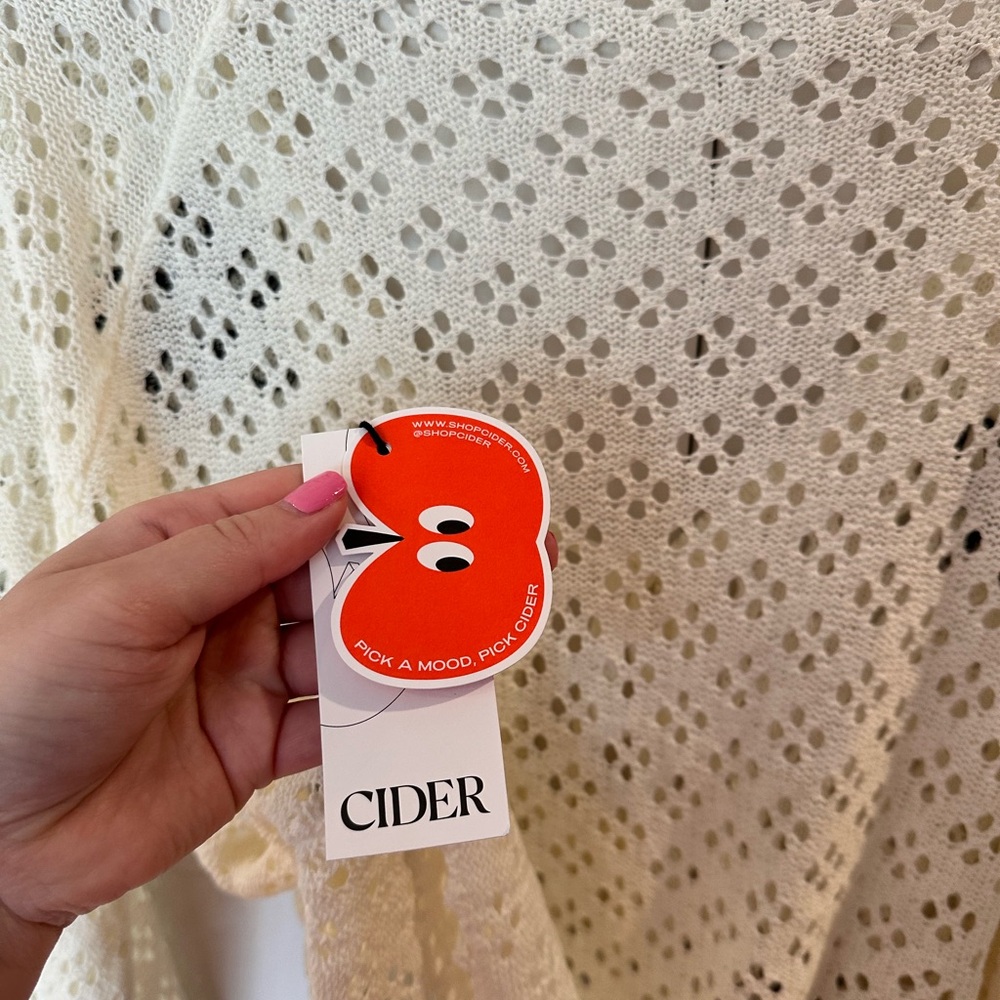 Cider Cream and Black Floral Knit Cardigan - Picture 6 of 7